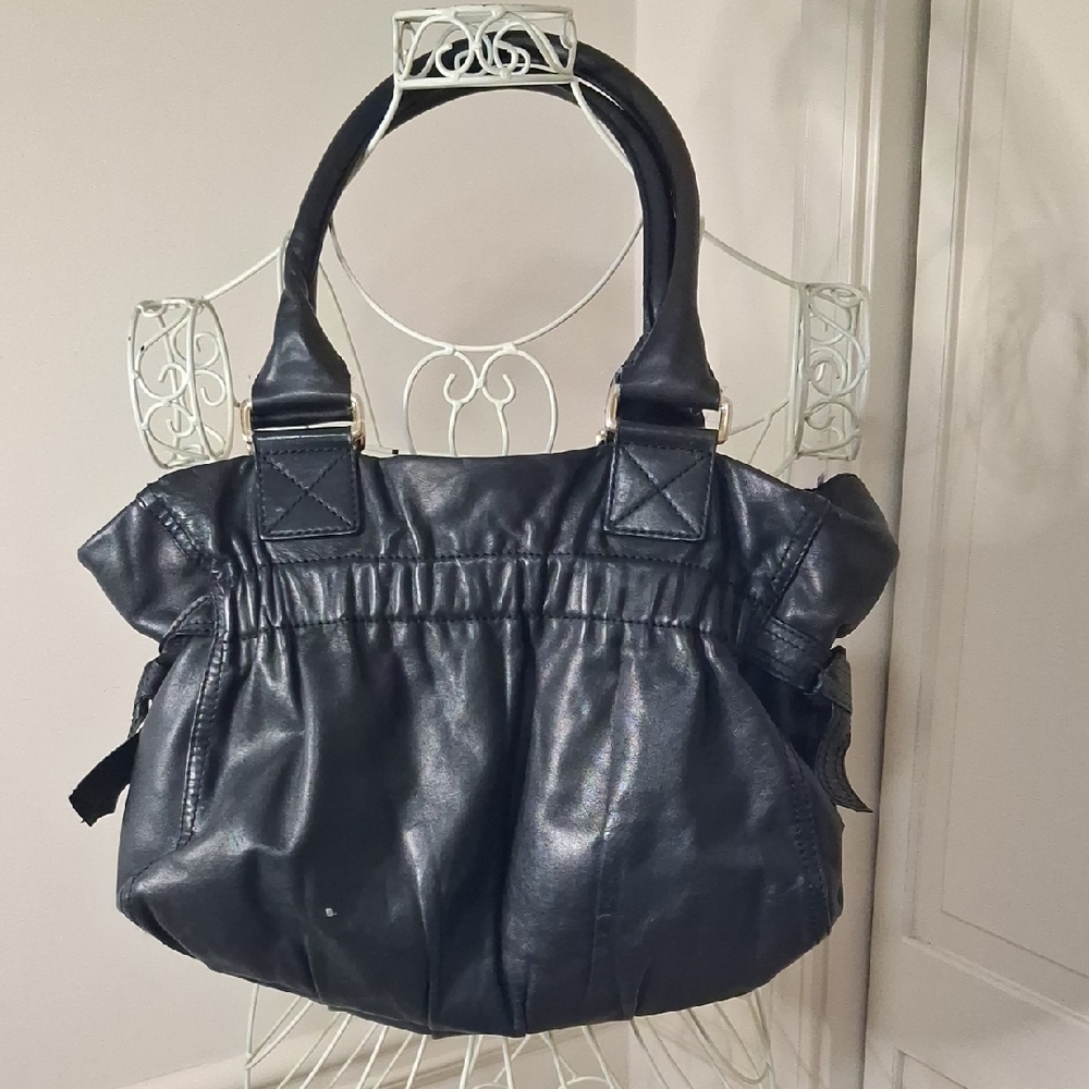DKNY Black Leather Shoulder Bag - Picture 3 of 6